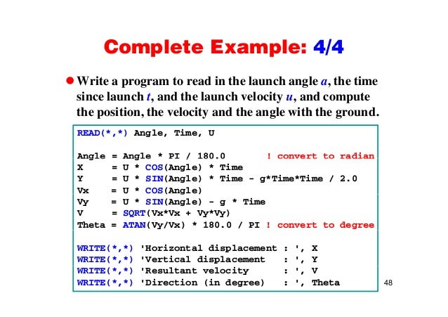 fortran write new line fortran 90 write to file
